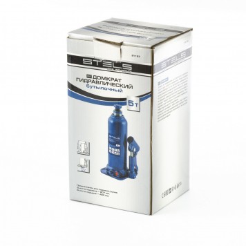 51163 | Домкрат гидравлический бутылочный, 5 т, h подъема 207-404 мм, STELS-2