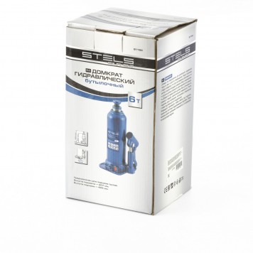 51164 | Домкрат гидравлический бутылочный, 6 т, h подъема 207-404 мм, STELS-3
