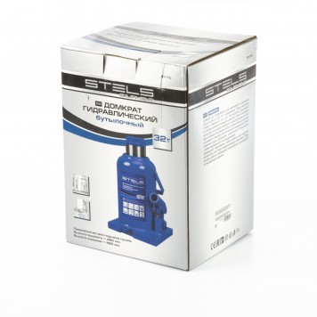 51170 | Домкрат гидравлический бутылочный, 32 т, h подъема 260-420 мм, STELS-2