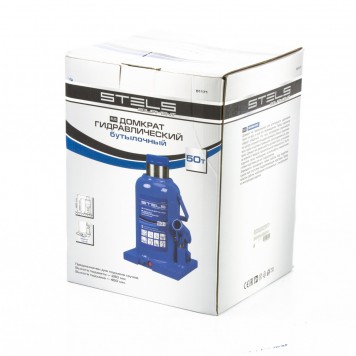 51171 | Домкрат гидравлический бутылочный, 50 т, h подъема 280-450 мм, STELS-2