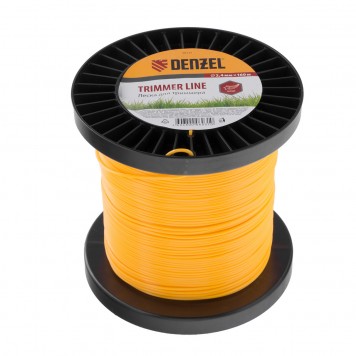 96131 | Леска для триммера звезда 2,4 мм, 160 м, на Din катушке, DENZEL-0