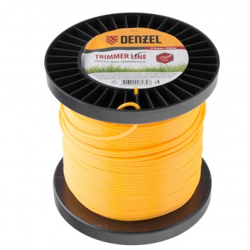 96132 | Леска для триммера звезда 3,0 мм, 120 м, на Din катушке, DENZEL-0
