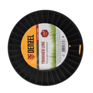 96132 | Леска для триммера звезда 3,0 мм, 120 м, на Din катушке, DENZEL-1