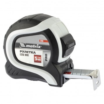 32585 | Рулетка, 5 м x 27 мм, двухкомпонентный корпус, MATRIX EXTRA WIDE PRO-0