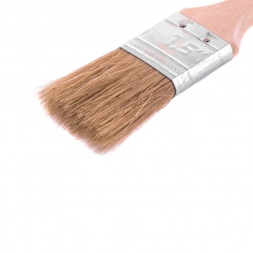 82525 | Кисть плоская "Стандарт" 1,5" (38 мм), натуральная щетина, деревянная ручка, MTX-1