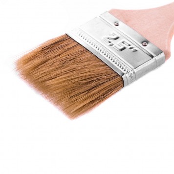 82535 | Кисть плоская "Стандарт" 2,5" (63 мм), натуральная щетина, деревянная ручка, MTX-1