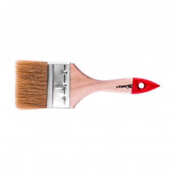 82540 | Кисть плоская "Стандарт" 3" (75 мм), натуральная щетина, деревянная ручка, MTX-0