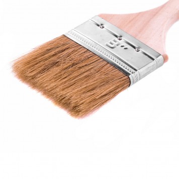 82540 | Кисть плоская "Стандарт" 3" (75 мм), натуральная щетина, деревянная ручка, MTX-1