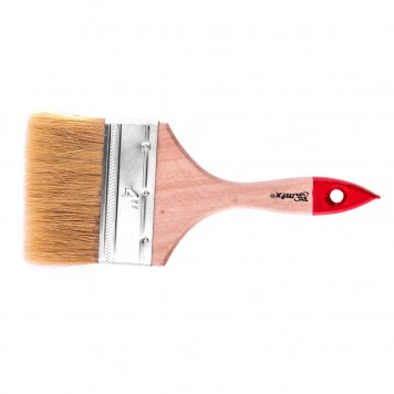 82545 | Кисть плоская "Стандарт" 4" (100 мм), натуральная щетина, деревянная ручка, MTX-0
