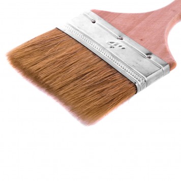 82545 | Кисть плоская "Стандарт" 4" (100 мм), натуральная щетина, деревянная ручка, MTX-1