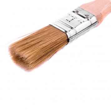 83051 | Кисть плоская "Евро" 1", натуральная щетина, деревянная ручка, MTX-1