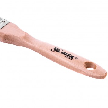 83051 | Кисть плоская "Евро" 1", натуральная щетина, деревянная ручка, MTX-2