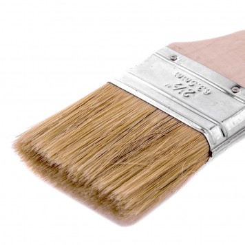 83054 | Кисть плоская "Евро" 2,5", натуральная щетина, деревянная ручка, MTX-1