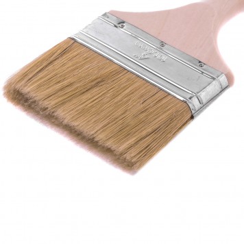 83057 | Кисть плоская "Евро" 4", натуральная щетина, деревянная ручка, MTX-1