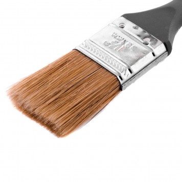 83062 | Кисть плоская "Евро" 1,5", натуральная щетина, пластмассовая ручка, MTX-1