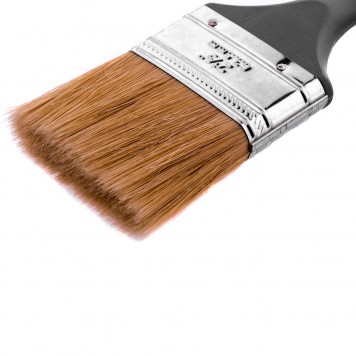 83064 | Кисть плоская "Евро" 2,5", натуральная щетина, пластмассовая ручка, MTX-1