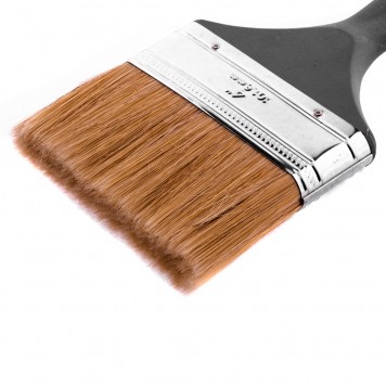 83067 | Кисть плоская "Евро" 4", натуральная щетина, пластмассовая ручка, MTX-1