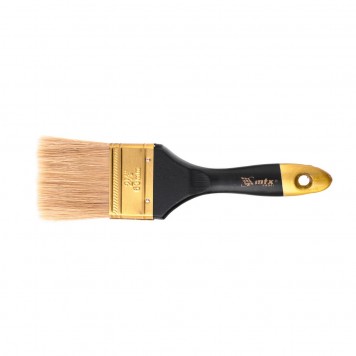 83153 | Кисть плоская 2,5", натуральная щетина, деревянная ручка, MTX ПРОФИ-0