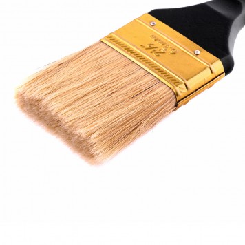 83153 | Кисть плоская 2,5", натуральная щетина, деревянная ручка, MTX ПРОФИ-1