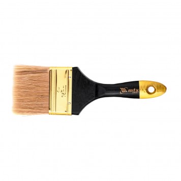 83154 | Кисть плоская 3", натуральная щетина, деревянная ручка, MTX ПРОФИ-0
