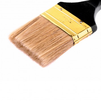 83154 | Кисть плоская 3", натуральная щетина, деревянная ручка, MTX ПРОФИ-1
