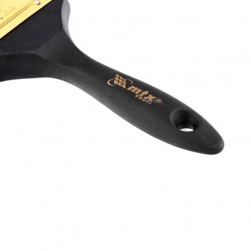 83154 | Кисть плоская 3", натуральная щетина, деревянная ручка, MTX ПРОФИ-2