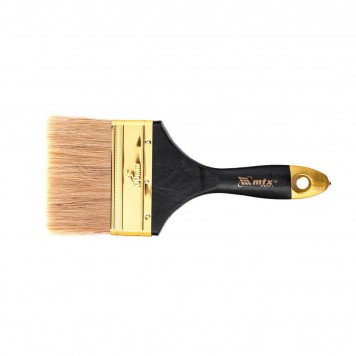 83155 | Кисть плоская 4", натуральная щетина, деревянная ручка, MTX ПРОФИ-0