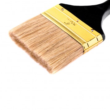 83155 | Кисть плоская 4", натуральная щетина, деревянная ручка, MTX ПРОФИ-1