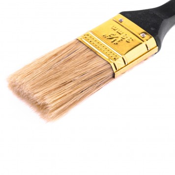 83161 | Кисть плоская 1,5", натуральная щетина, пластмассовая ручка, MTX ПРОФИ-1