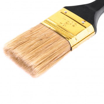 83162 | Кисть плоская 2", натуральная щетина, пластмассовая ручка, MTX ПРОФИ-1