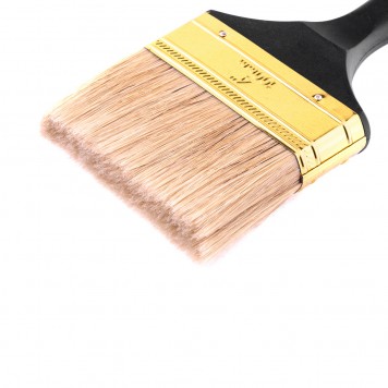 83165 | Кисть плоская 4", натуральная щетина, пластмассовая ручка, MTX ПРОФИ-1