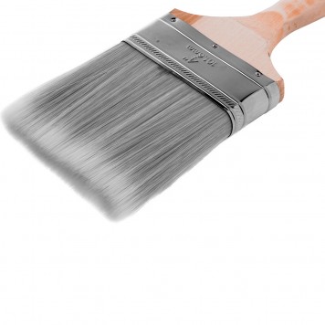 83340 | Кисть плоская Platinum 4", искусственная щетина, деревянная ручка, MTX-1