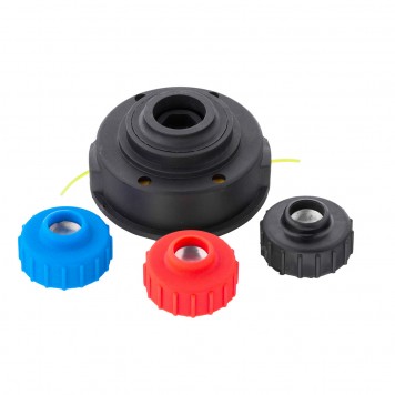 96365 | Катушка триммерная полуавтомат, шестигранник HEX х 15/6, болт М6 правый, М8 правый, М8 левый, DENZEL-0