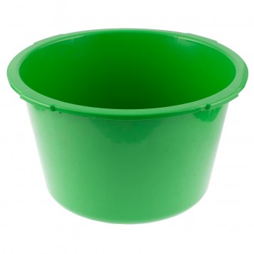 81456 | Таз круглый строительныйй, зеленый, 30 л, СИБРТЕХ-0