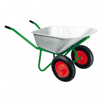 689235 | Тачка садово-строительная, двухколесная, усиленная, грузоподъемность 320 кг, объем 100 л, KRONWERK-0