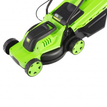 96607 | Газонокосилка электрическая, 1200 Вт, ширина 32 см, 3 уровня, пластиковый травосборник 30 л., СИБРТЕХ L1200-1