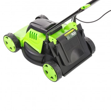 96607 | Газонокосилка электрическая, 1200 Вт, ширина 32 см, 3 уровня, пластиковый травосборник 30 л., СИБРТЕХ L1200-3