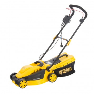 96615 | Газонокосилка электрическая GM-1200, 1200 Вт, ширина 32 см, 3 уровня, травосборник 25 л., DENZEL-0