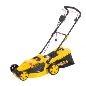 96617 | Газонокосилка электрическая GM-1800, 1800 Вт, ширина 38 см, 6 уровней, травосборник 40 л., DENZEL-0