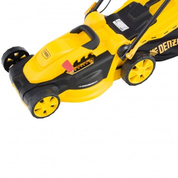 96617 | Газонокосилка электрическая GM-1800, 1800 Вт, ширина 38 см, 6 уровней, травосборник 40 л., DENZEL-1