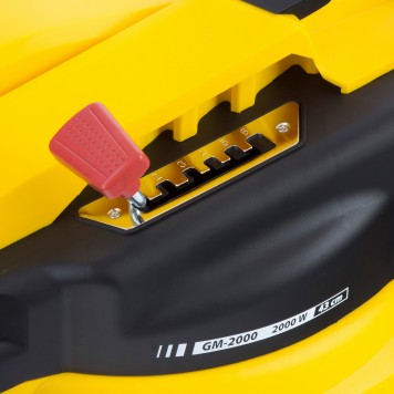 96618 | Газонокосилка электрическая GM-2000, 2000 Вт, ширина 43 см, 6 уровней, травосборник 45 л., DENZEL-4