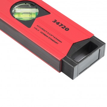 34720 | Уровень алюминиевый магнитный, 2000 мм, фрезерованный, 3 глазка (1 зеркальный), усиленный, MATRIX-4