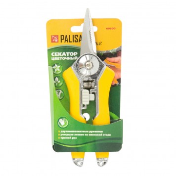 60500 | Секатор цветочный 150 мм, металлические рукоятки с резиновыми вставками, PALISAD LUXE-2