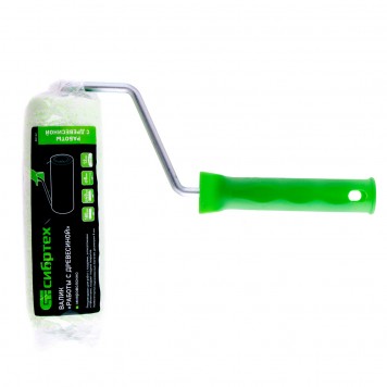 80182 | Валик "Работы с древесиной", 180 мм, ворс 12 мм, D 48 мм, D ручки 8 мм, микроволокно, СИБРТЕХ-1