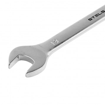15223 | Ключ комбинированный, 18 мм, CrV, матовый хром, STELS-1