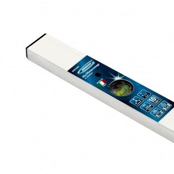 33674 | Уровень алюминиевый, 1200 мм, фрезерованный, 3 глазка, магнитный, GROSS-1