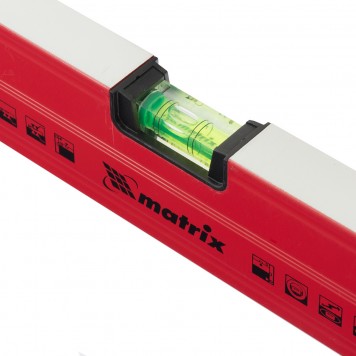 34712 | Уровень алюминиевый магнитный, 1200 мм, фрезерованный, 3 глазка (1 зеркальный), усиленный, MATRIX-2