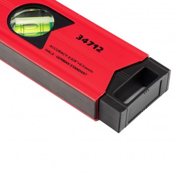 34712 | Уровень алюминиевый магнитный, 1200 мм, фрезерованный, 3 глазка (1 зеркальный), усиленный, MATRIX-3