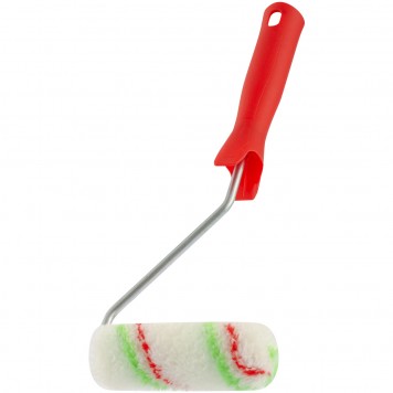 80584 | Мини-валик в сборе "Эмали", 110 мм, ворс 12 мм, D 16 мм, D ручки 6 мм, полиамид, полиакрил, СИБРТЕХ-0