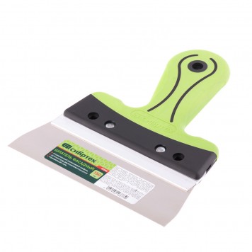 85580 | Шпатель фасадный, нержавеющая сталь, 150 мм, двухкомпонентная ручка, СИБРТЕХ-1